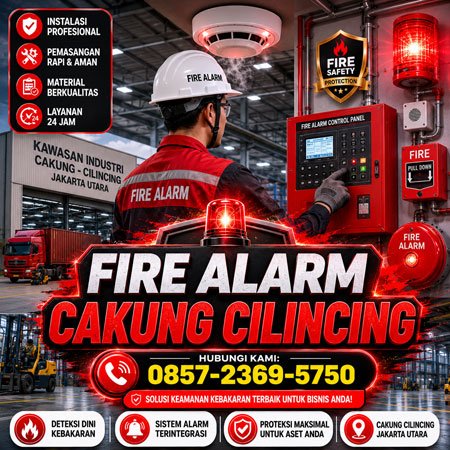 Fire alarm Cakung Cilincing untuk gudang dan kawasan industri Jakarta Utara