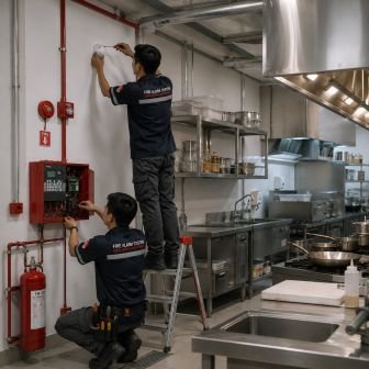 Instalasi Fire Alarm Dapur Restoran