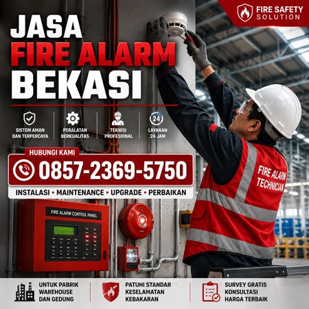 Jasa fire alarm Bekasi profesional untuk instalasi maintenance dan upgrade sistem fire alarm gedung dan pabrik