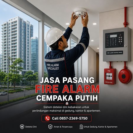 jasa pasang fire alarm cempaka putih jakarta pusat gedung apartemen kantor