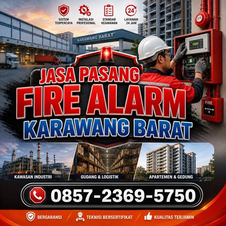 Jasa Pasang Fire Alarm Karawang Barat untuk industri gudang apartemen dan gedung