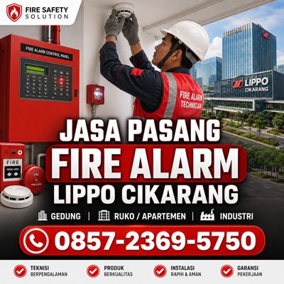 Jasa pasang fire alarm Lippo Cikarang untuk gedung ruko apartemen dan industri