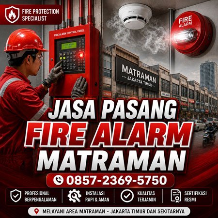 Jasa Pasang Fire Alarm Matraman Jakarta Timur untuk gedung usaha kantor dan bangunan komersial