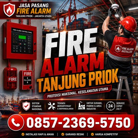 Jasa pasang fire alarm Tanjung Priok Jakarta Utara untuk gudang dan industri
