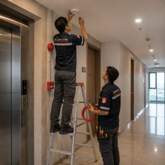 Smoke Detector Lorong Apartemen Cikarang